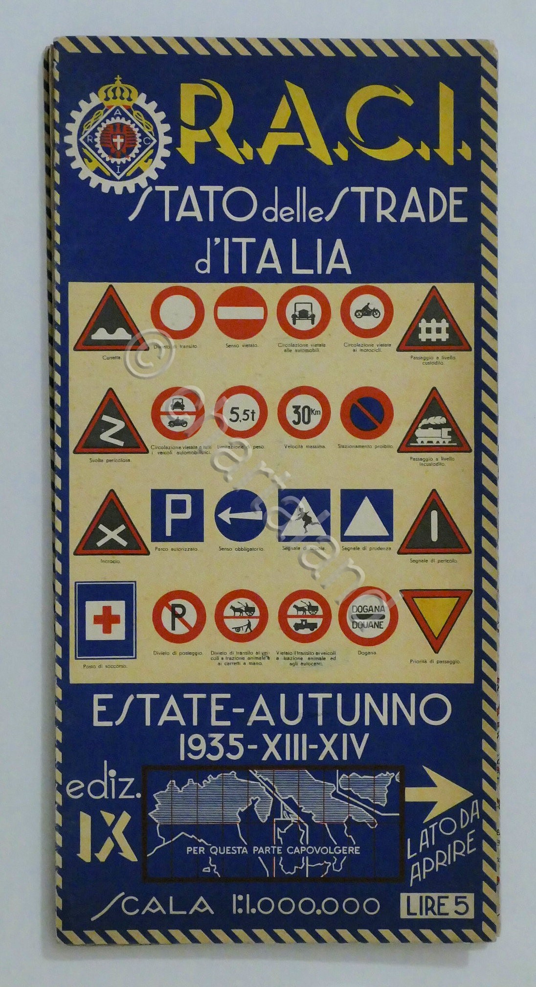 R.A.C.I. - Carta Stato delle Strade d'Italia - Estate Autunno …