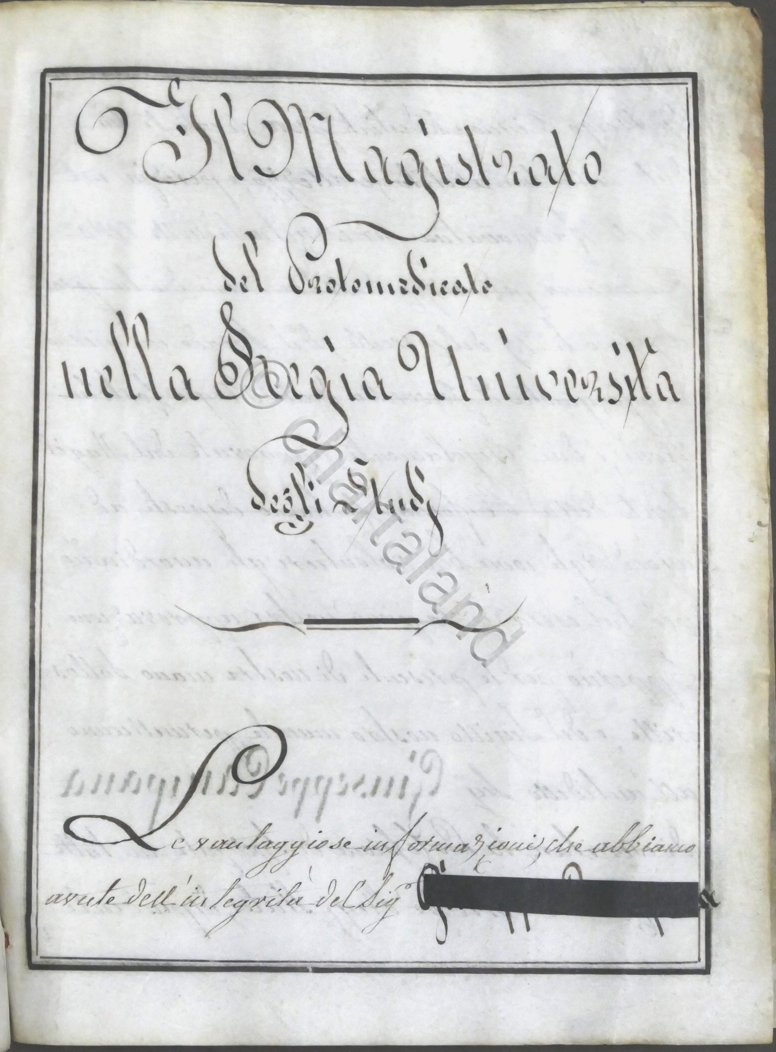 Regia Università di Torino - Patente di Speziale (Farmacista) - …