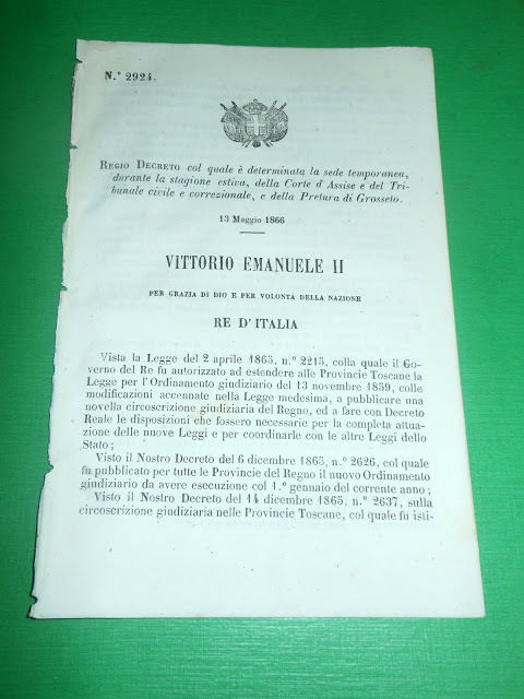Regno Regio Decreto Sede Estiva della Corte d' Assise e …