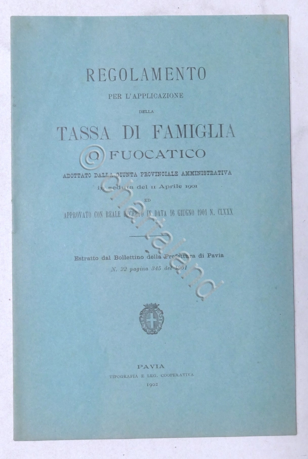 Regolamento per l'applicazione della Tassa di Famiglia - Pavia - …