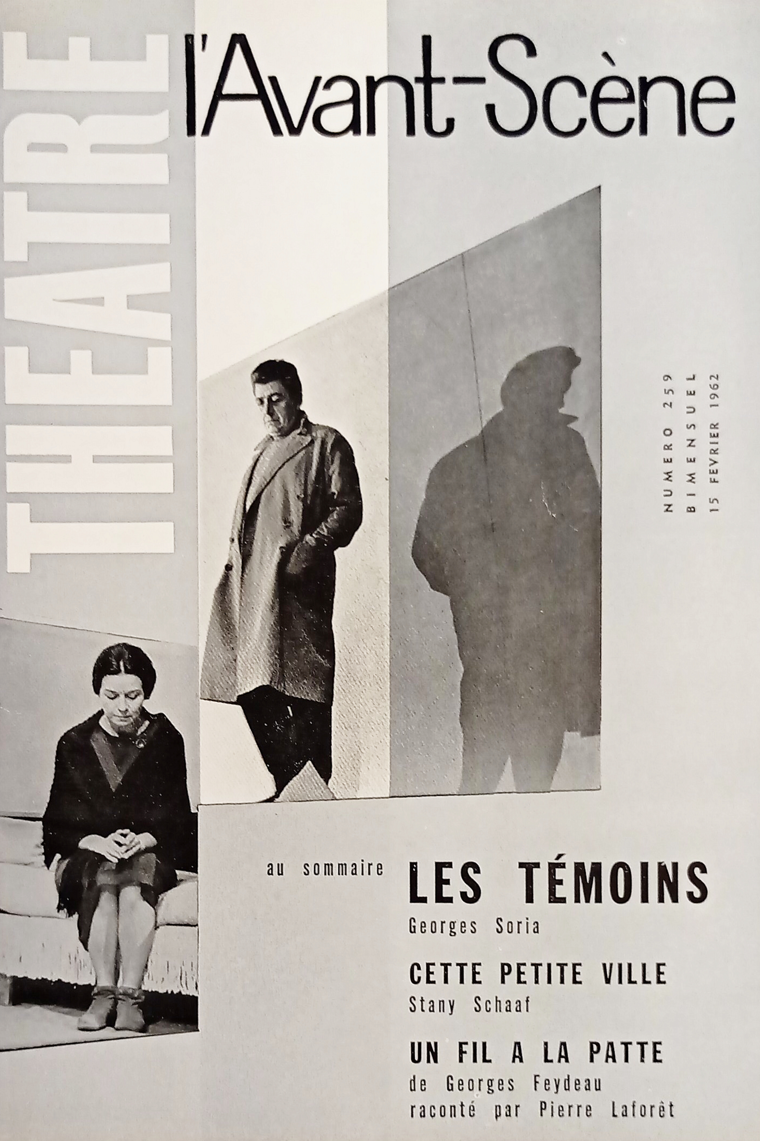 Revue - L'Avant-Scène Theatre n. 259 - Les Temoins - …