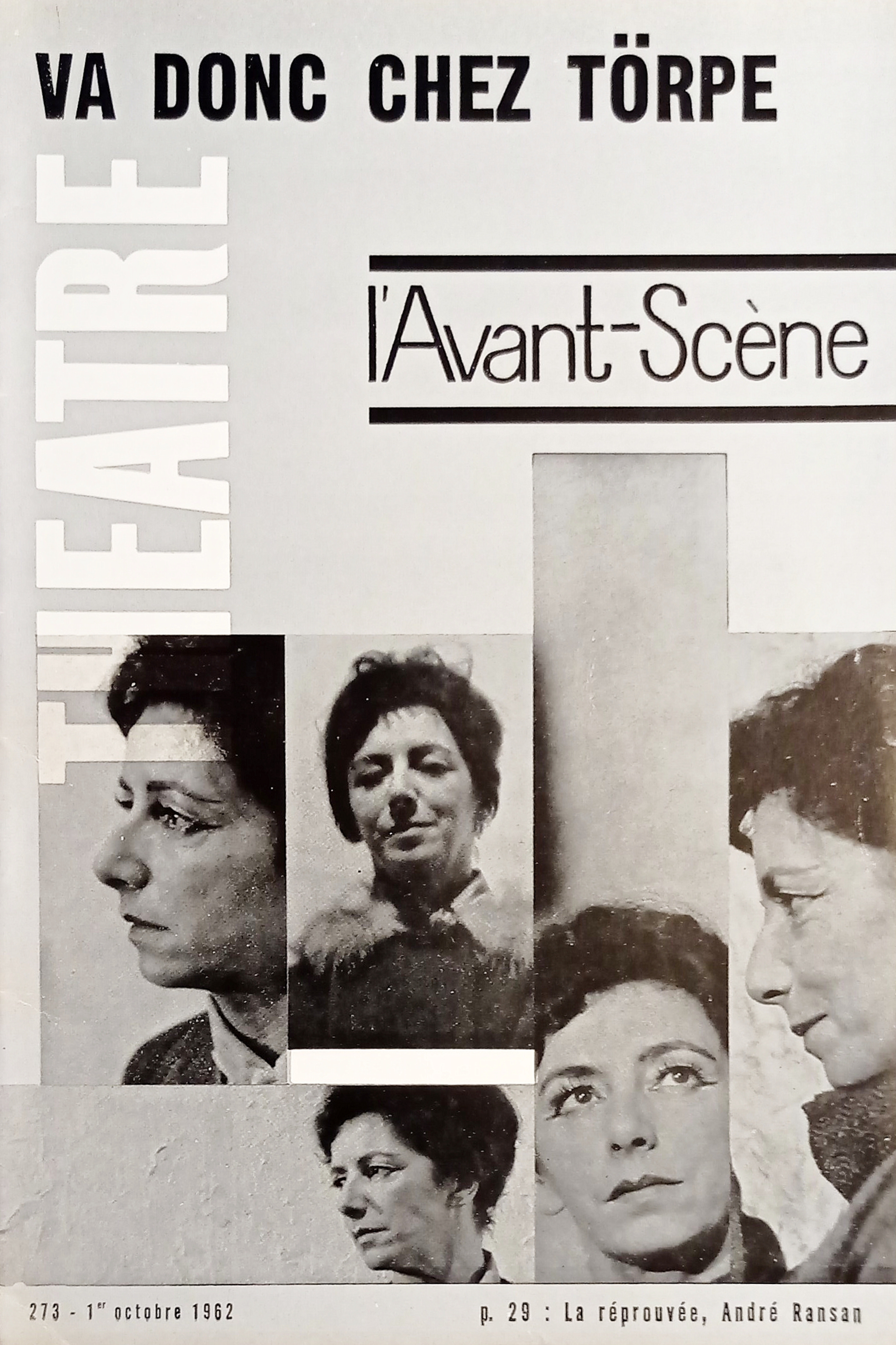 Revue - L'Avant-Scène Theatre n. 273 - Va Donc Chez …