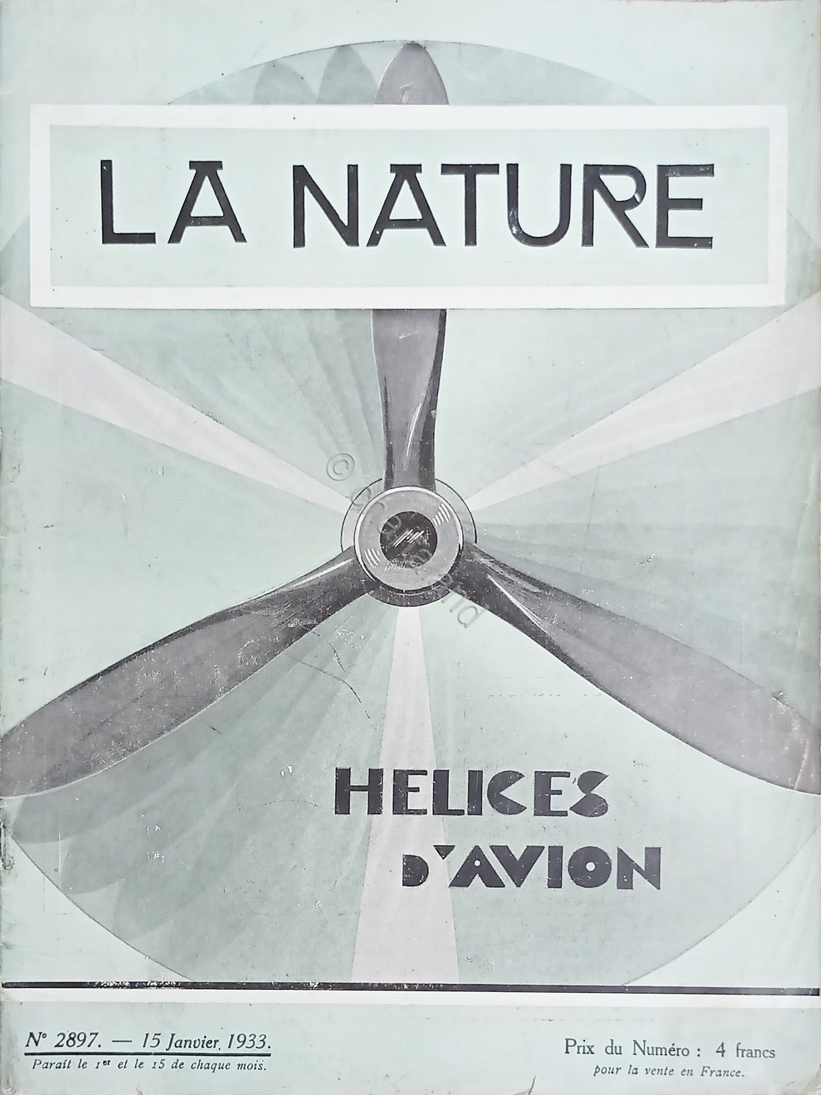 Revue Scientifique - La Nature N. 2897 - Helices d'Avion …