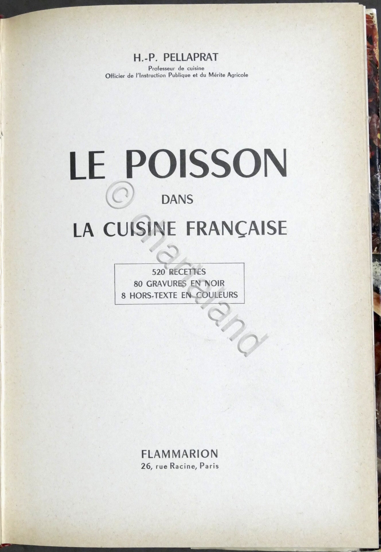 Ricettario - H. P. Pellaprat - Le poisson dans la …