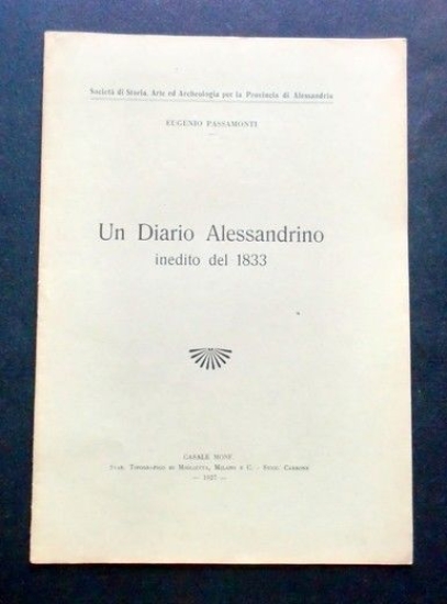 Risorgimento - E. Passamonti - Un Diario Alessandrino inedito del …