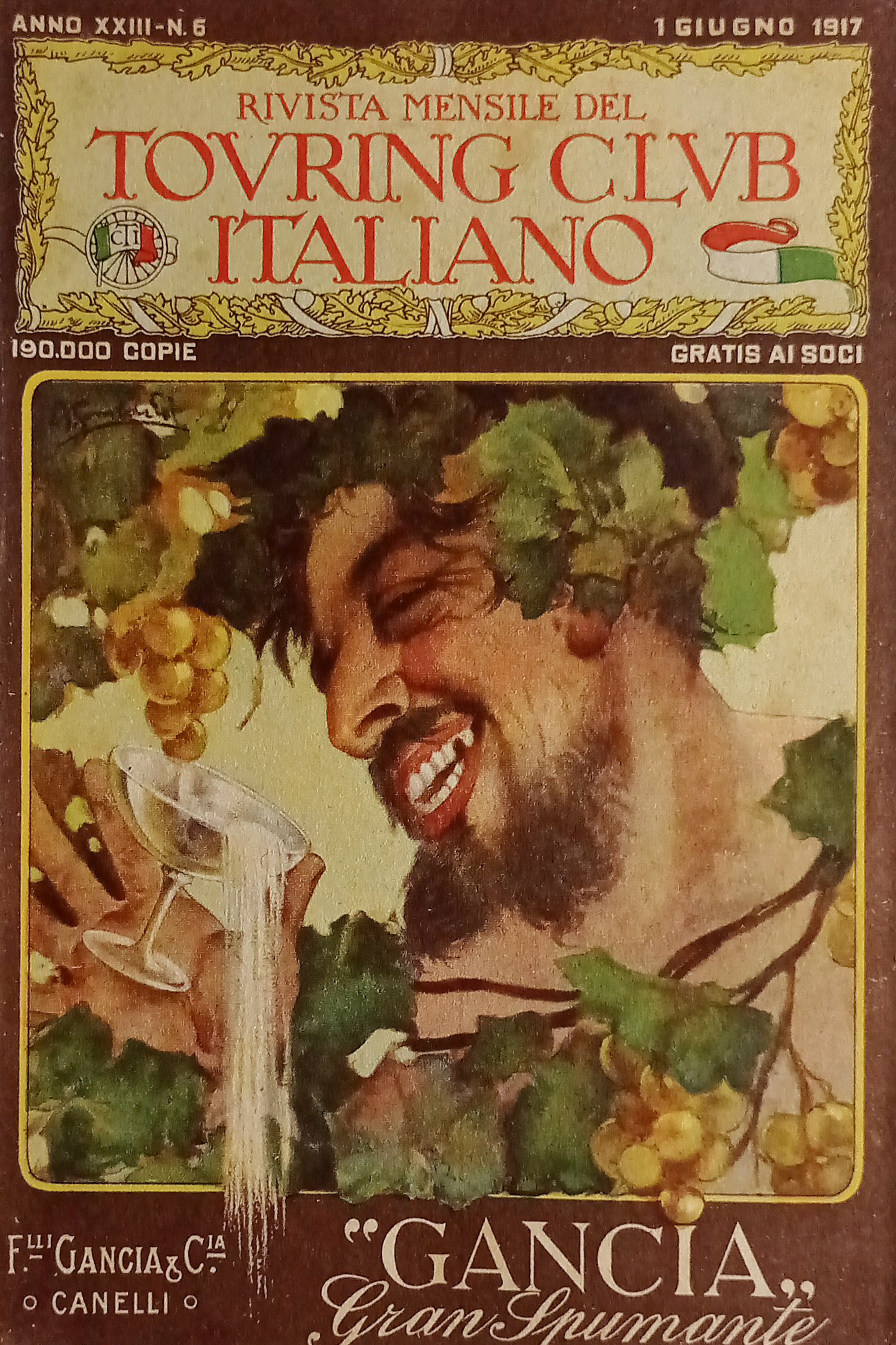 Rivista - Touring Club Italiano N. 6 - 1917 Pubblicità …