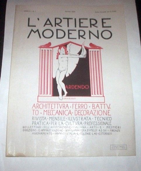Rivista Architettura Ferro Battuto L'Artiere Moderno Anno II n° 1 …