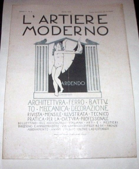 Rivista Architettura Ferro Battuto L'Artiere Moderno Anno II n° 4 …