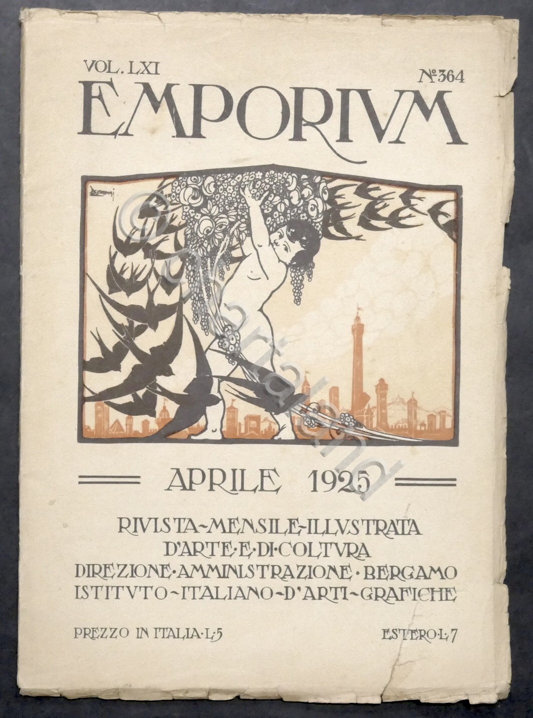 Rivista arte e cultura Emporium N. 364 - Aprile 1925 …