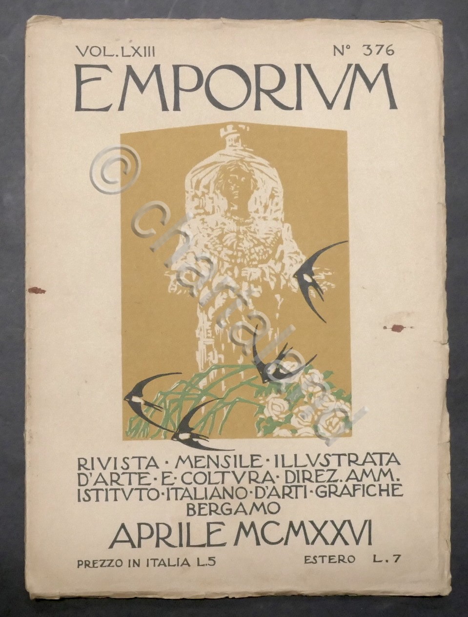 Rivista arte e cultura Emporium N. 376 - Aprile 1926 …