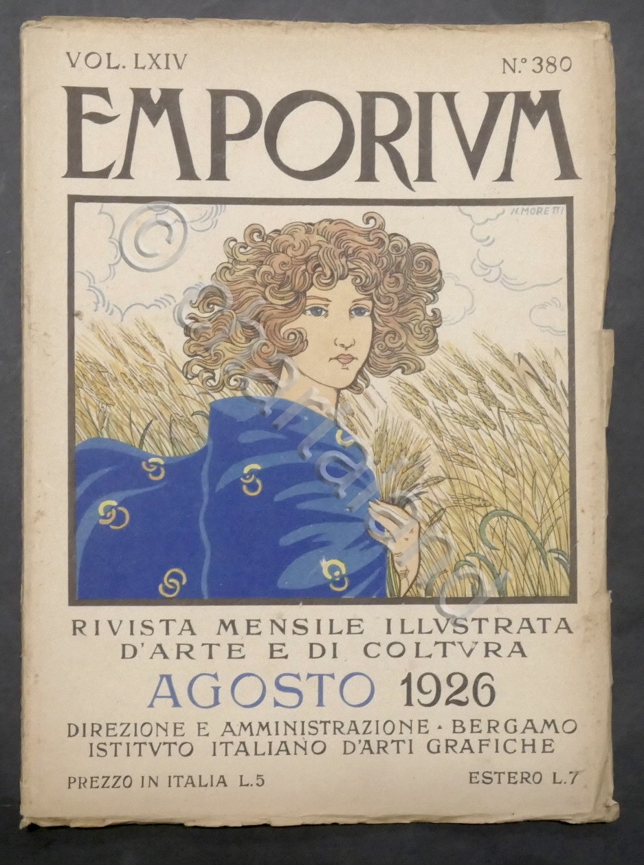 Rivista arte e cultura Emporium N. 380 - Agosto 1926 …