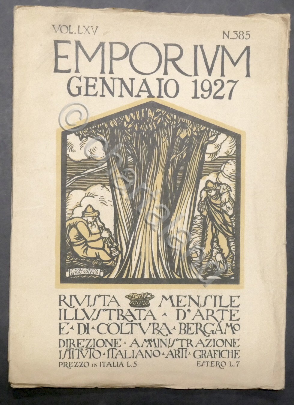 Rivista arte e cultura Emporium N. 385 Gennaio 1927 - …