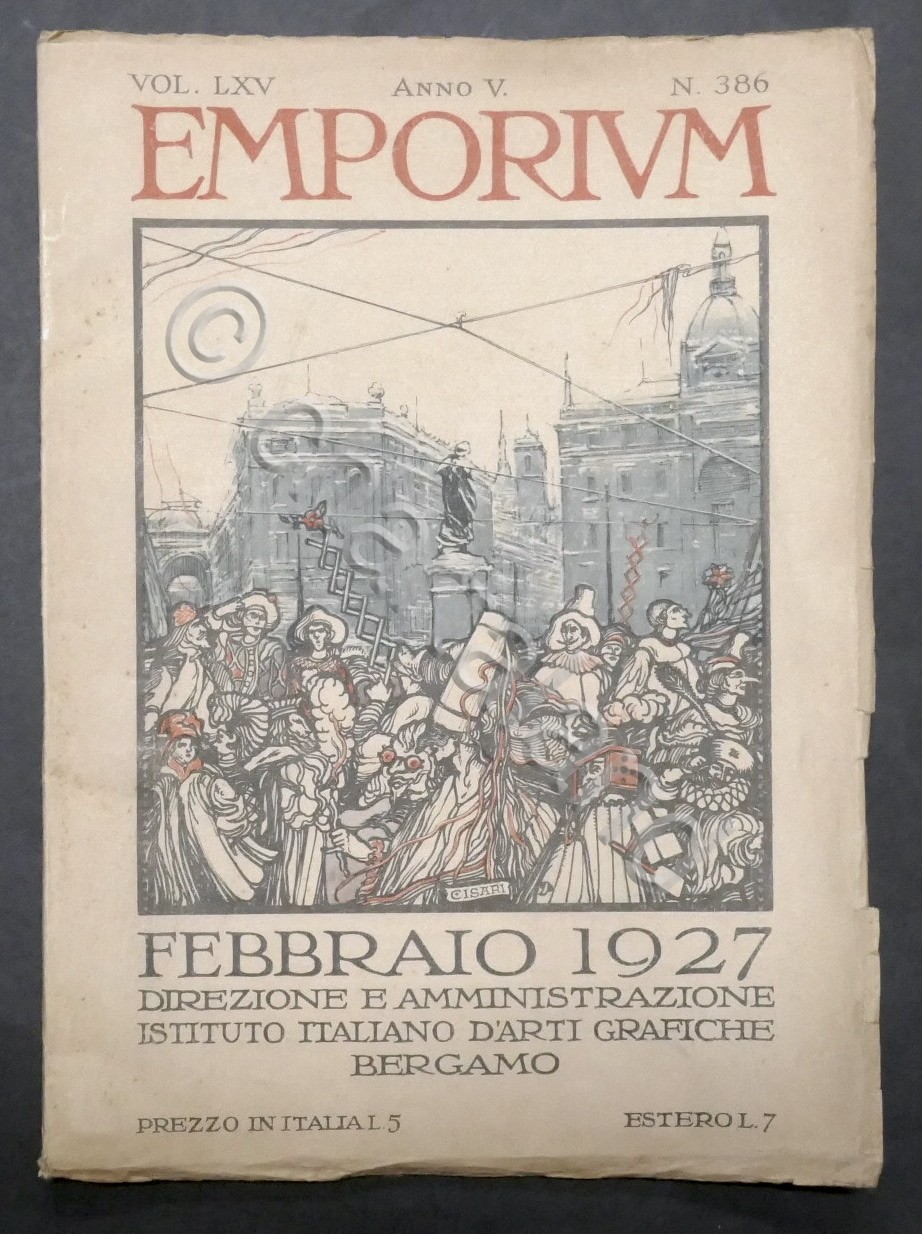 Rivista arte e cultura Emporium N. 386 - Febbraio 1927 …