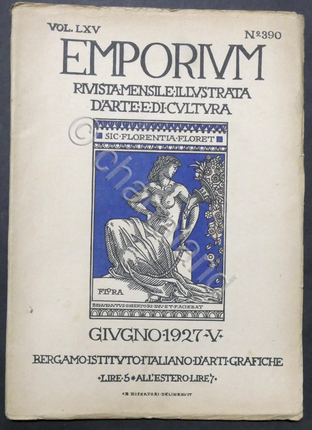 Rivista arte e cultura Emporium N. 390 - Giugno 1927 …