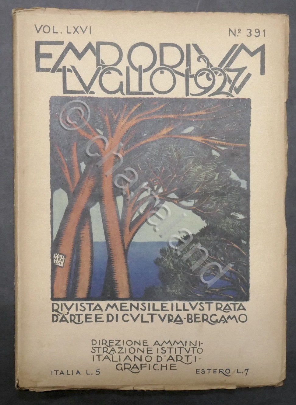 Rivista arte e cultura Emporium N. 391 - Luglio 1927 …