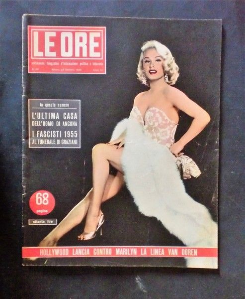 Rivista Attualità Le Ore 22 gennaio 1955 n° 89 Marilyn …