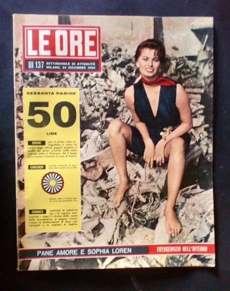 Rivista Attualità Le Ore 24 dicembre 1955 n°III 137 Sophia …