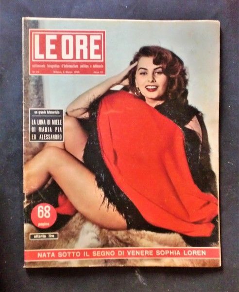 Rivista Attualità Le Ore 5 marzo 1955 n° 95 Sophia …