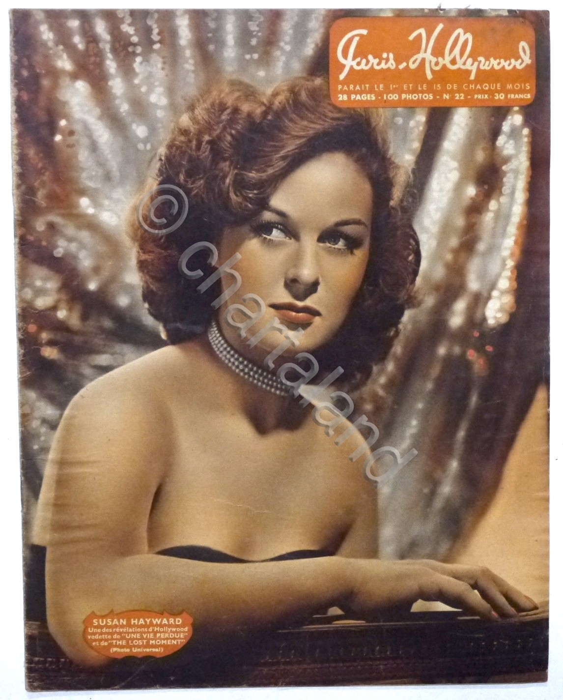 Rivista Cinema - Paris-Hollywood N. 22 - 1950 ca. Susan …
