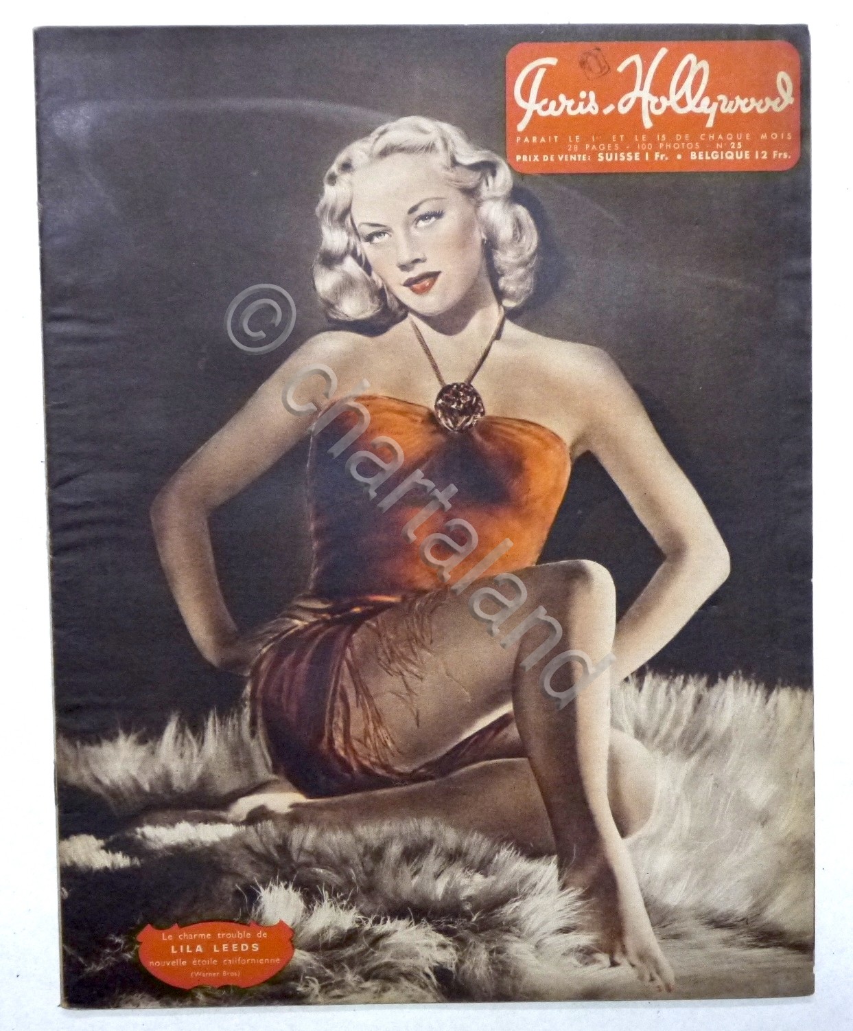 Rivista Cinema - Paris-Hollywood N. 25 - 1950 ca. Lila …