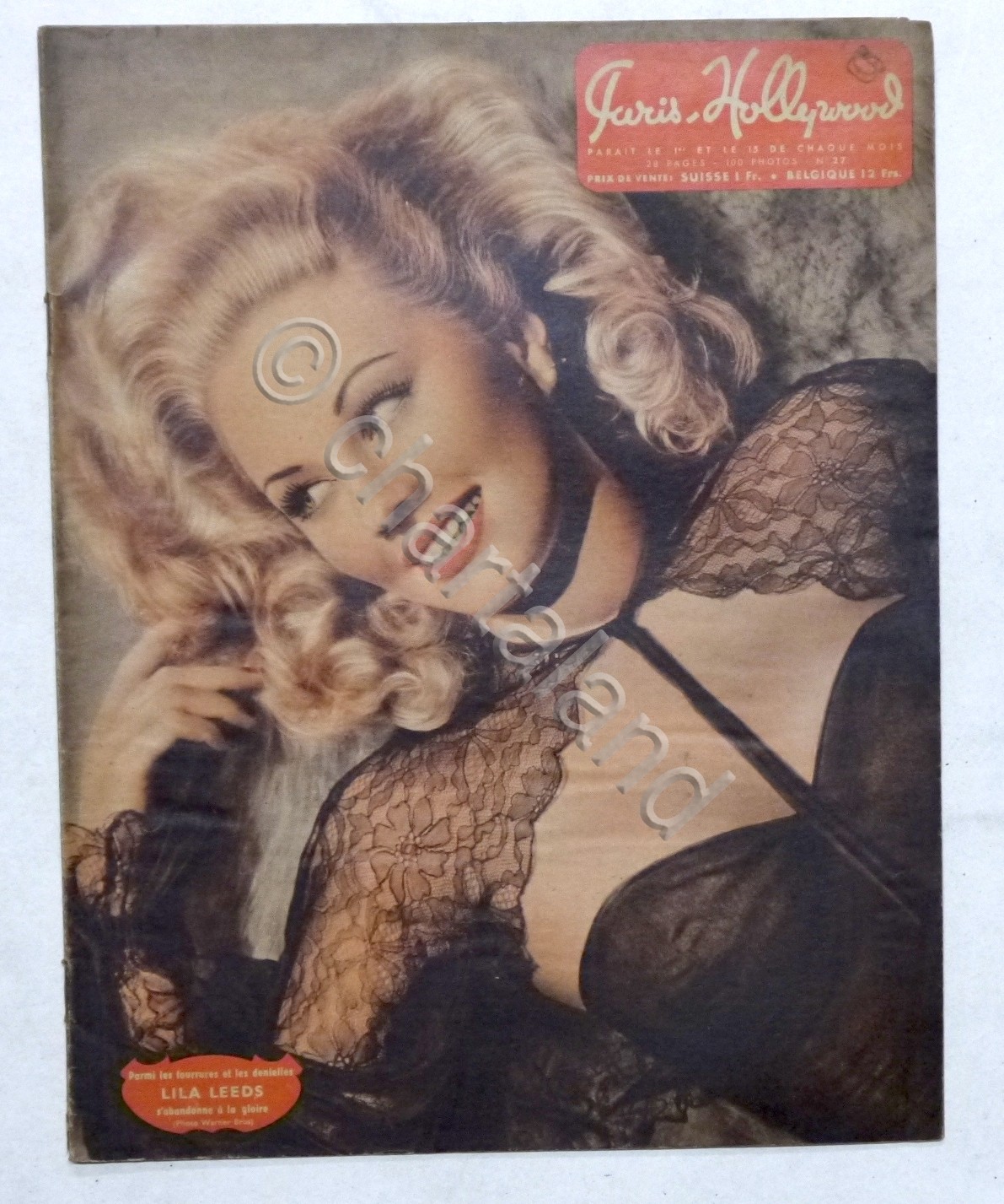 Rivista Cinema - Paris-Hollywood N. 27 - 1950 ca. Lila …