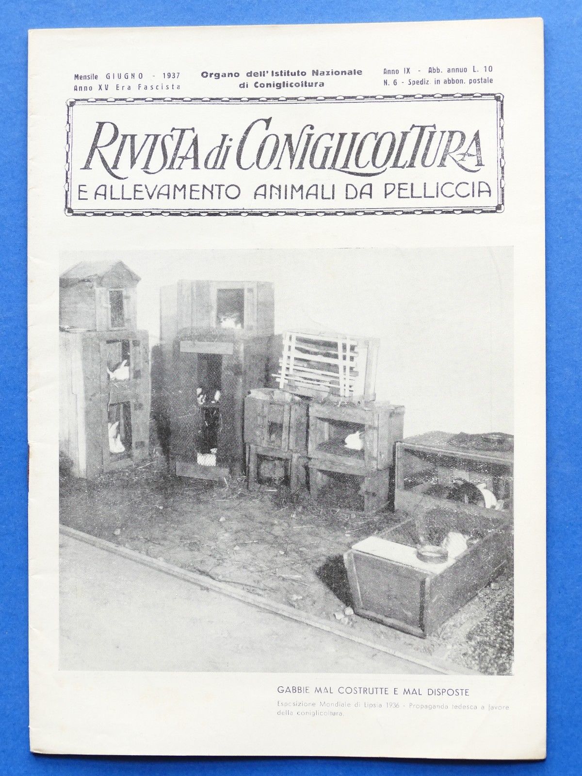 Rivista di Coniglicoltura e allevamento animali da pelliccia - N° …