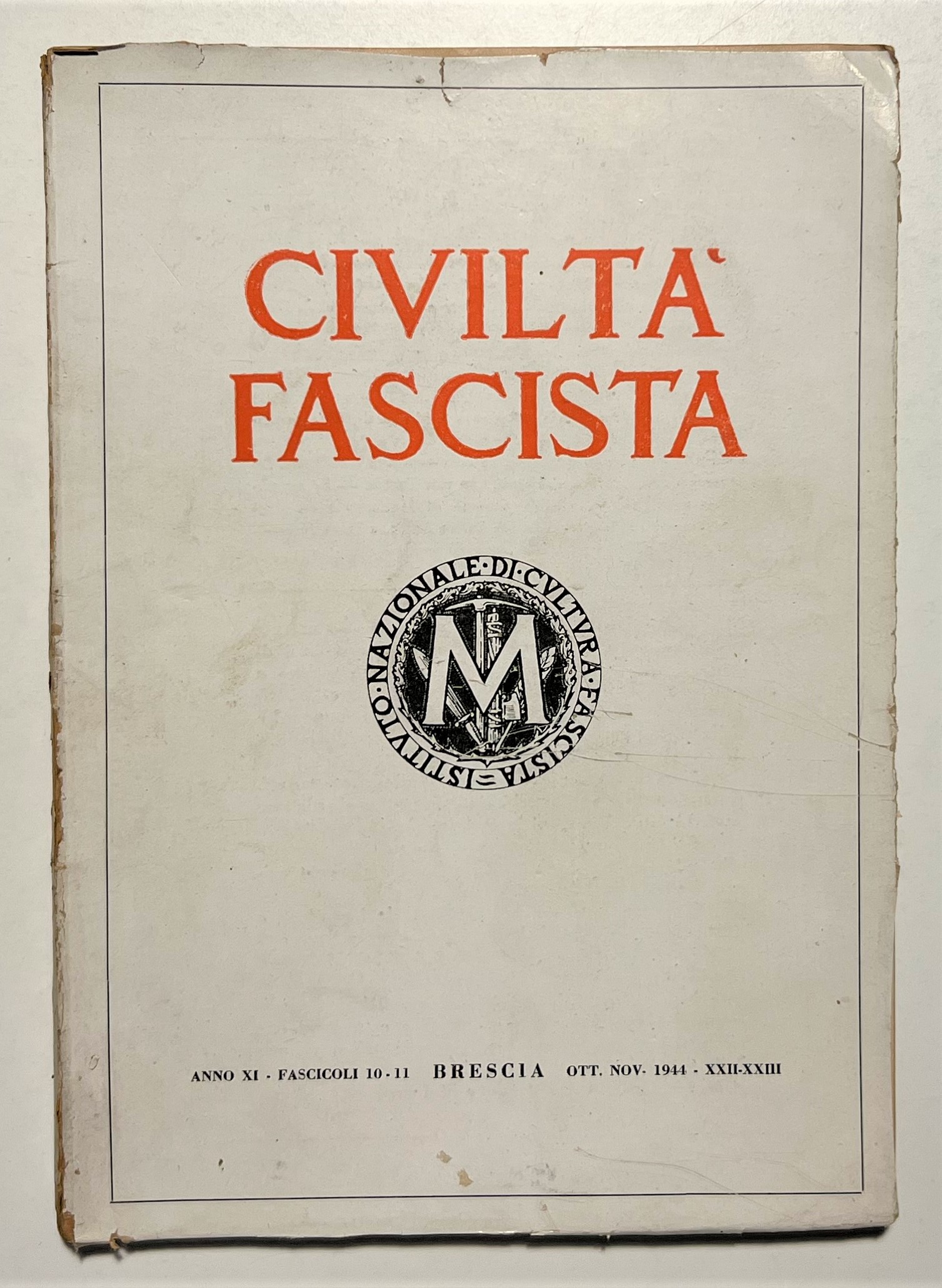 Rivista di Politica e Cultura - Civiltà Fascista - ed. …