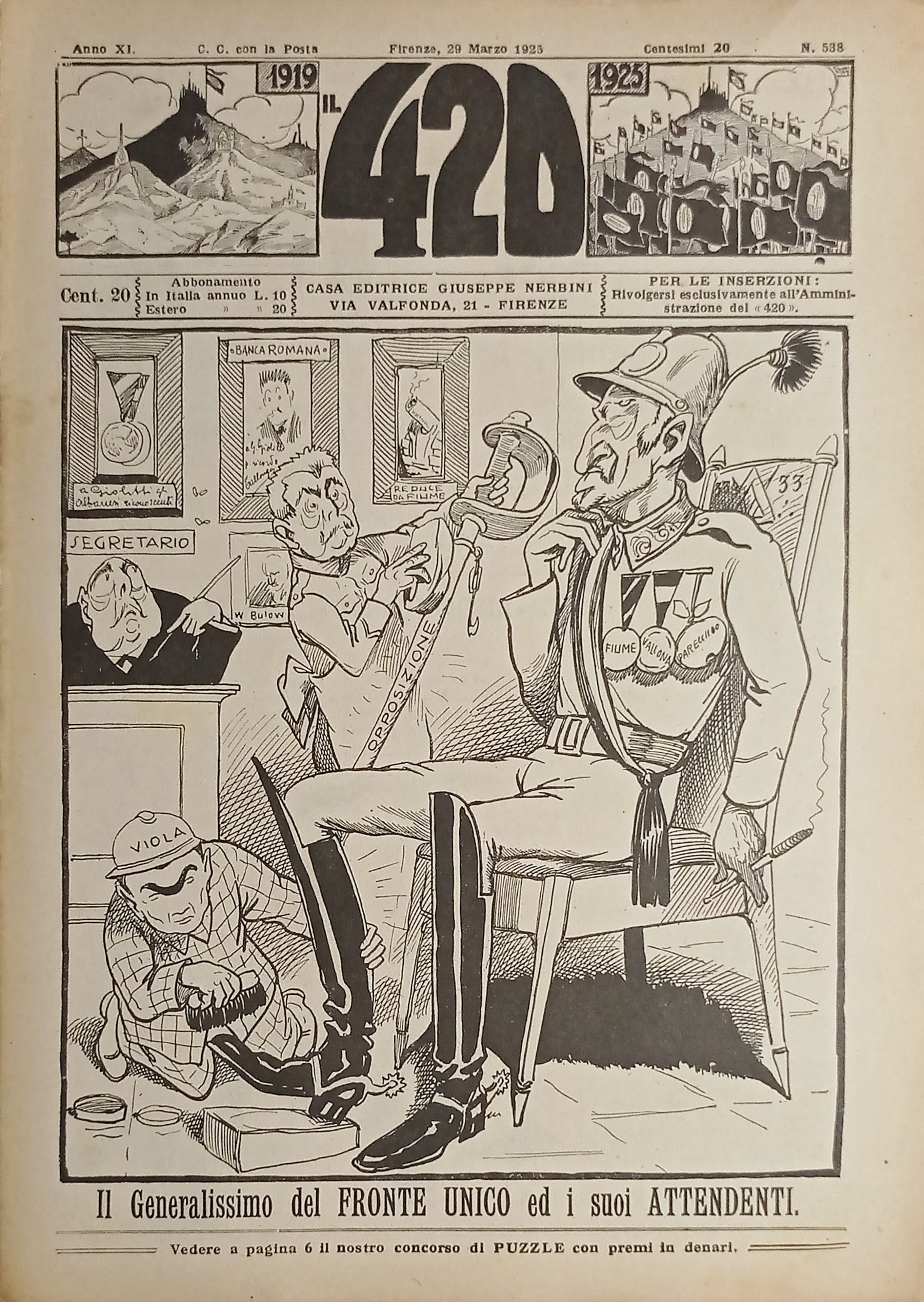 Rivista di Satirica Umoristica - IL 420 - Anno XI …