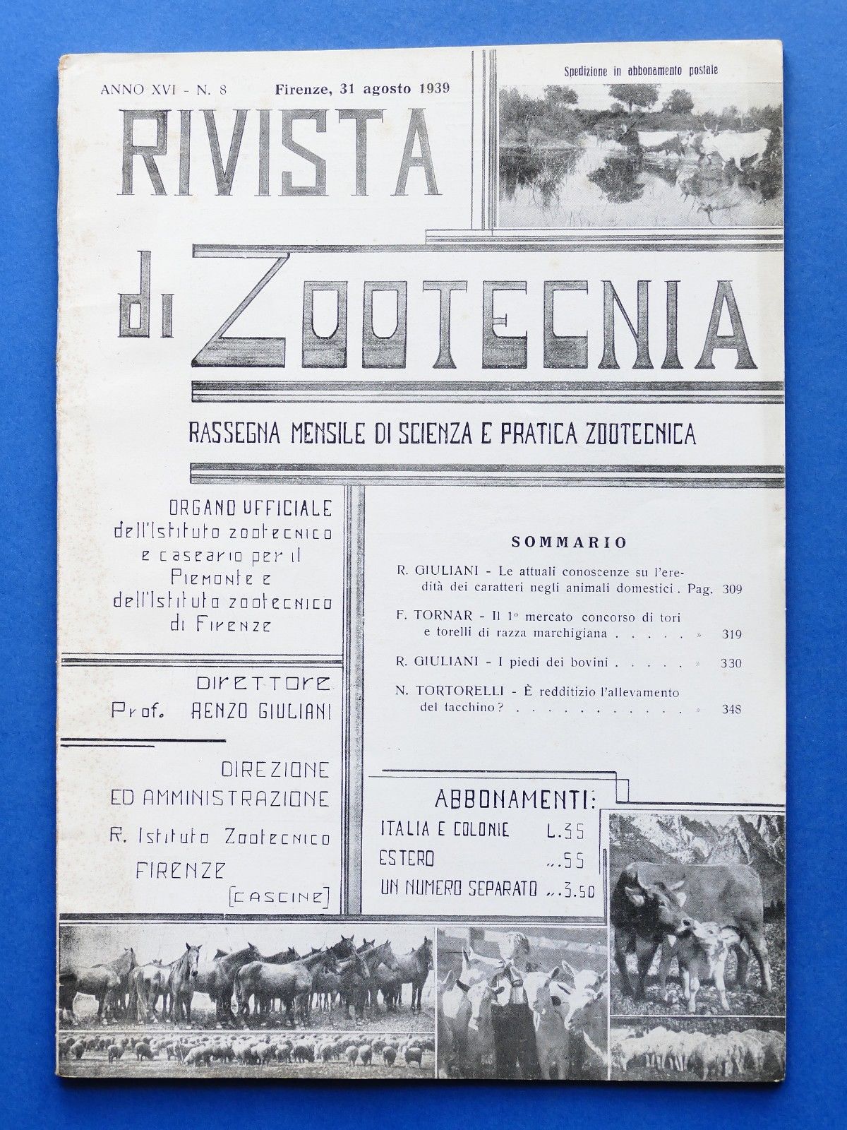 Rivista di Zootecnica - Rassegna mensile - Anno XVI - …