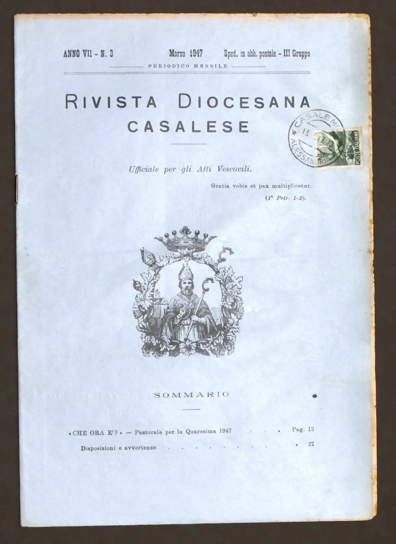 Rivista Diocesana Casalese - Anno VII - N. 3 - …