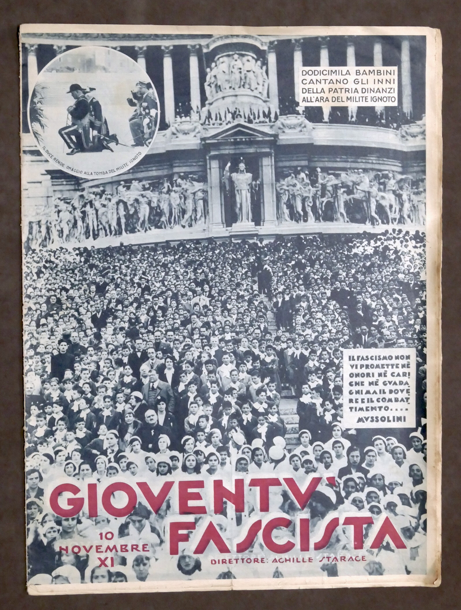 Rivista Gioventù Fascista - Anno II - N. 30 - …