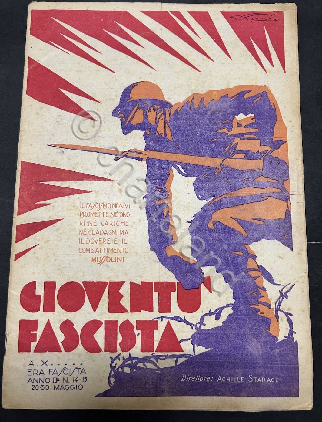 Rivista Gioventu fascista - n. 14-15 Anno II - ed. …