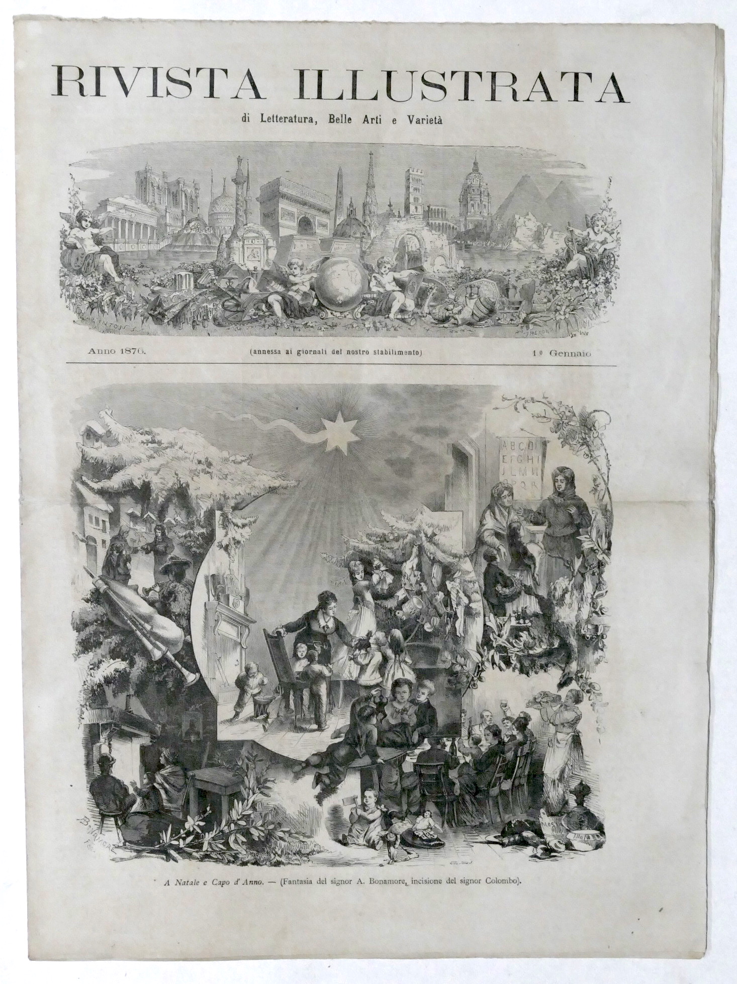 Rivista Illustrata di Letteratura, Belle Arti e Varietà - Anno …