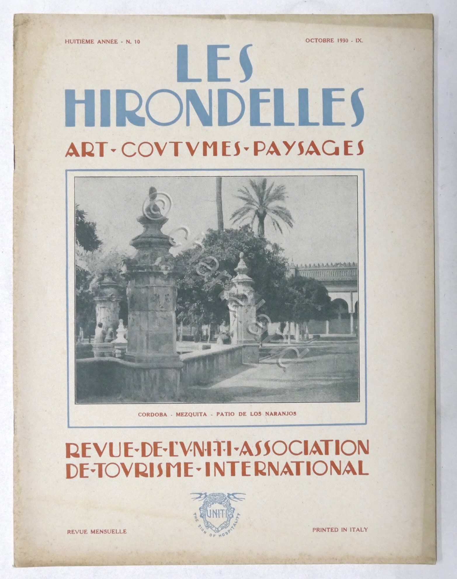 Rivista Les Hirondelles N. 10 - 1930 UNITI Association de …