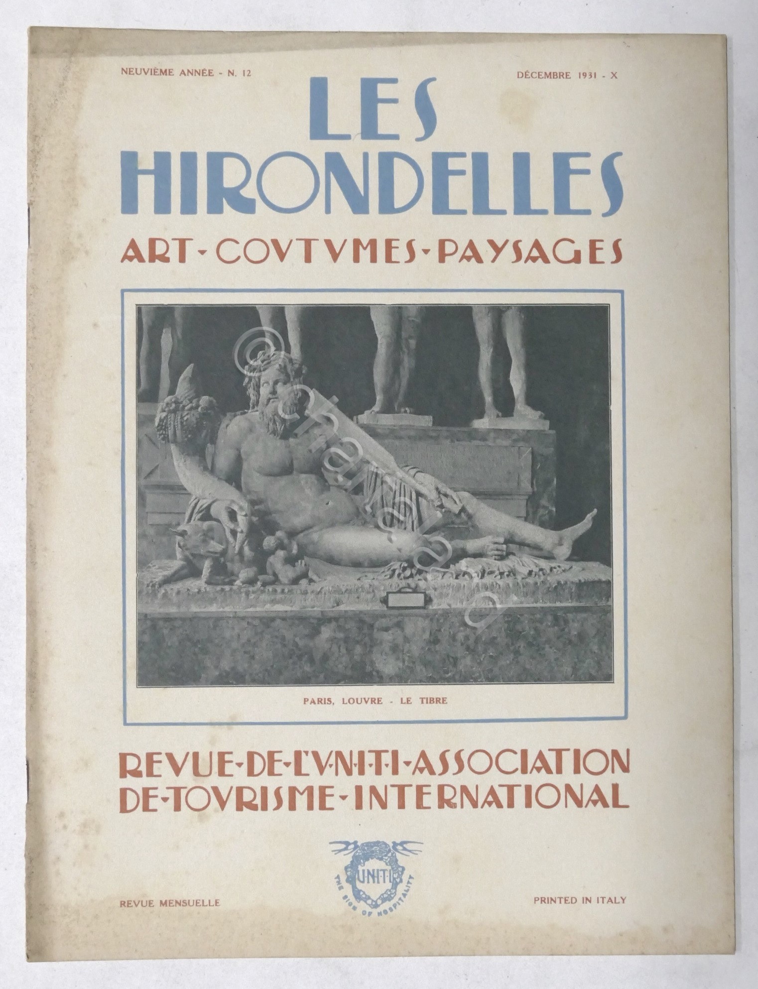 Rivista Les Hirondelles N. 12 - 1931 UNITI Association de …