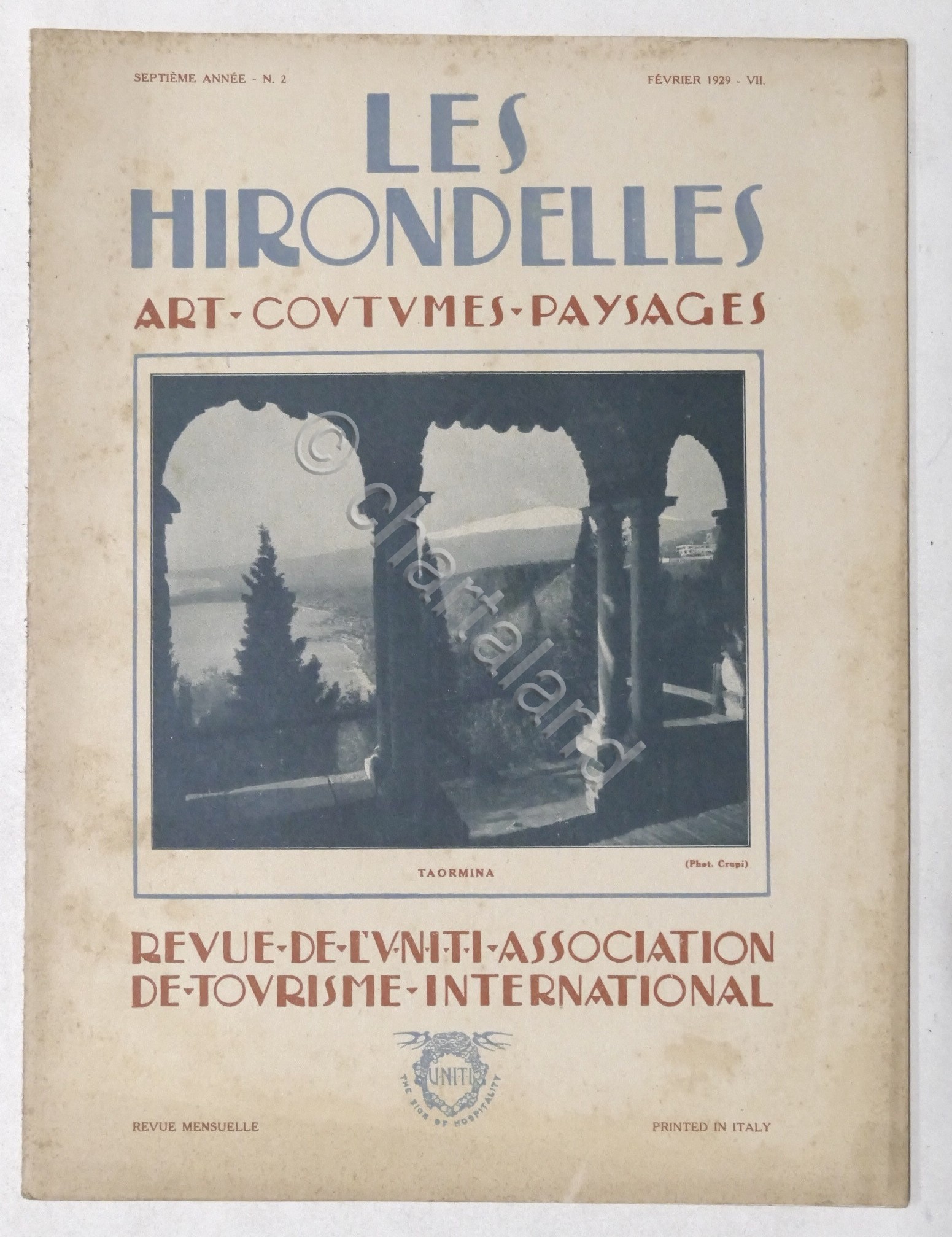 Rivista Les Hirondelles N. 2 - 1929 UNITI Association de …