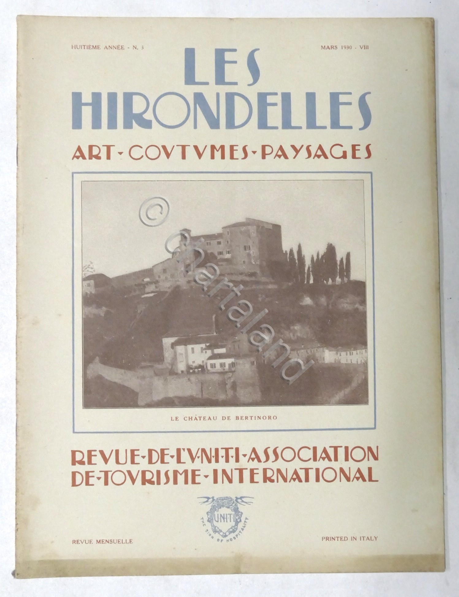 Rivista Les Hirondelles N. 3 - 1930 UNITI Association de …
