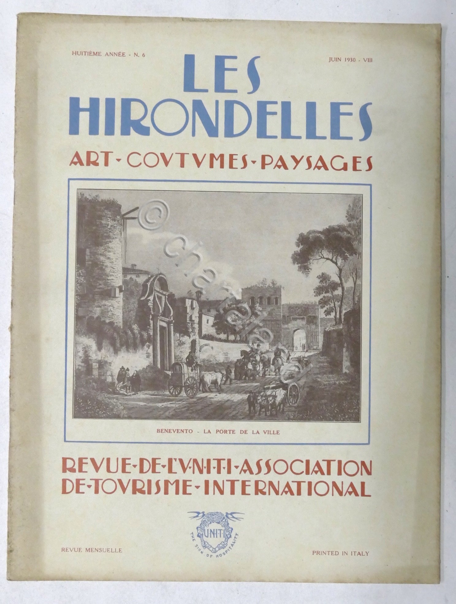 Rivista Les Hirondelles N. 6 - 1930 UNITI Association de …