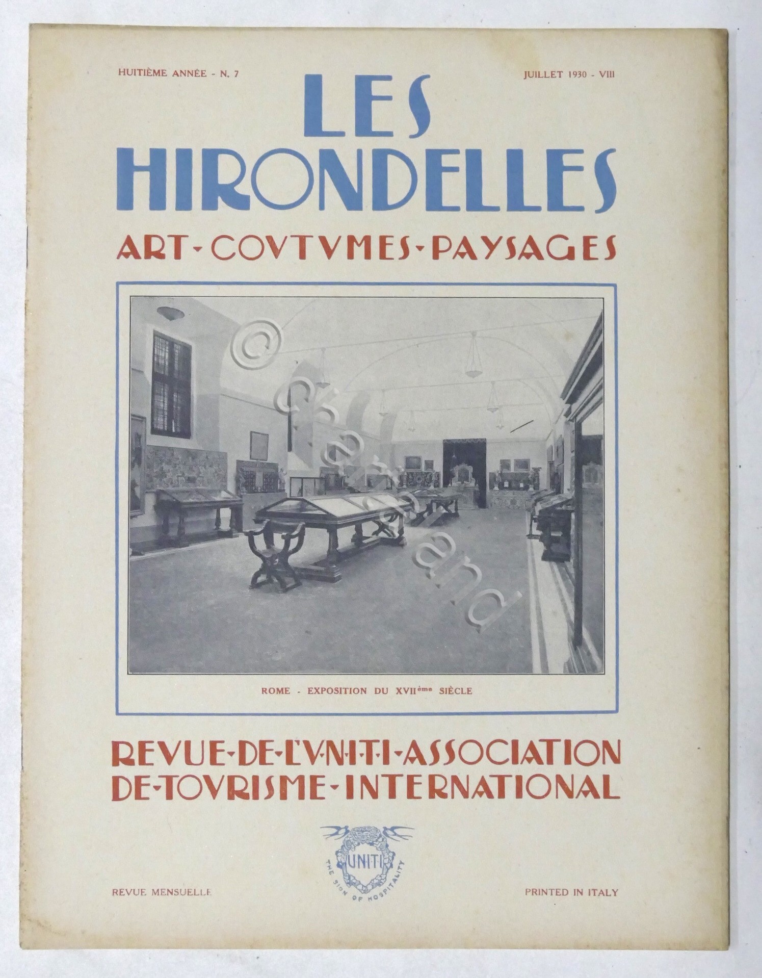 Rivista Les Hirondelles N. 7 - 1930 UNITI Association de …