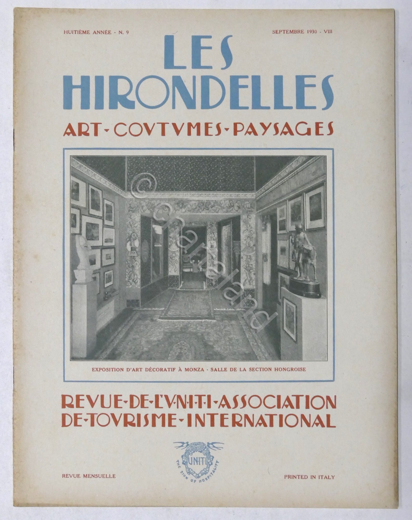 Rivista Les Hirondelles N. 9 - 1930 UNITI Association de …