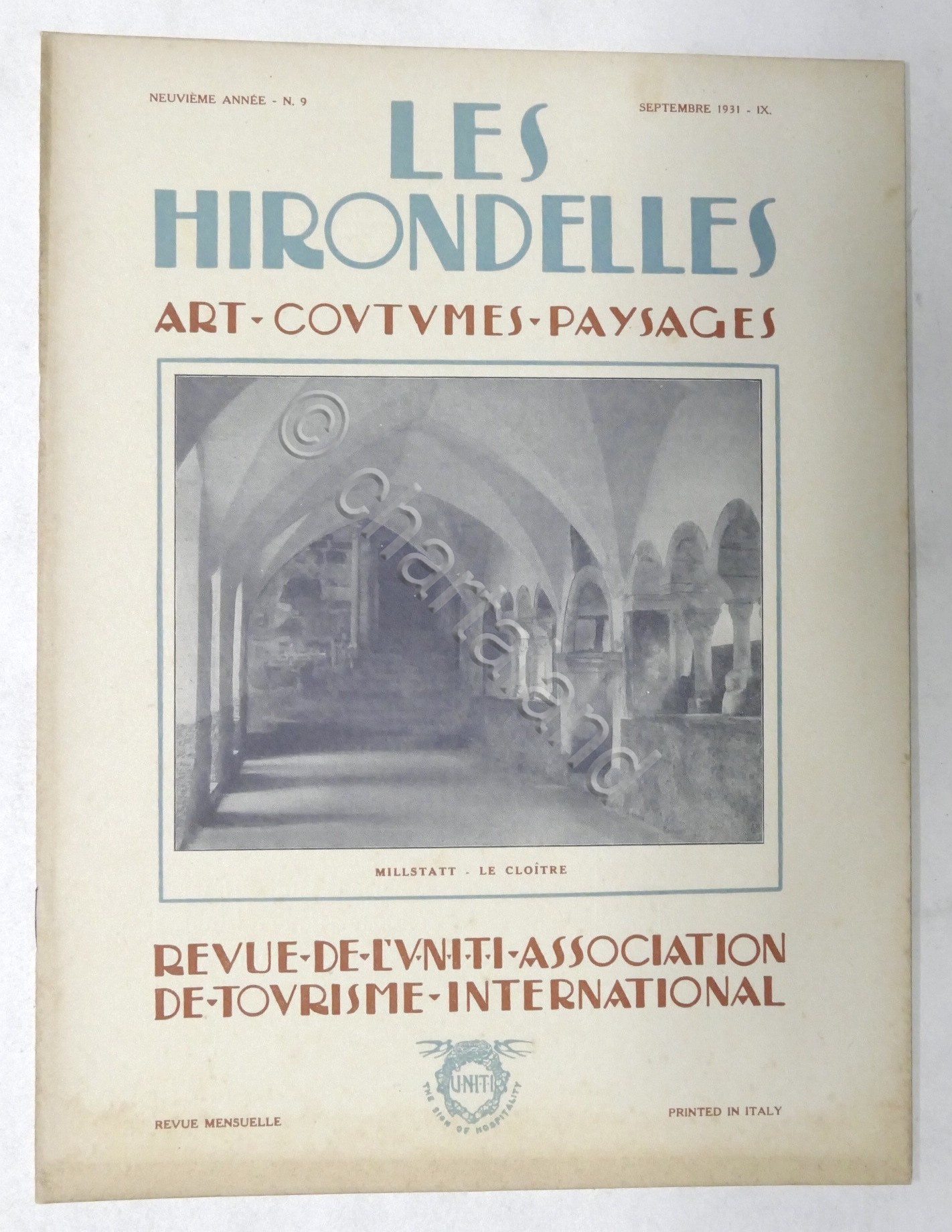 Rivista Les Hirondelles N. 9 - 1931 UNITI Association de …