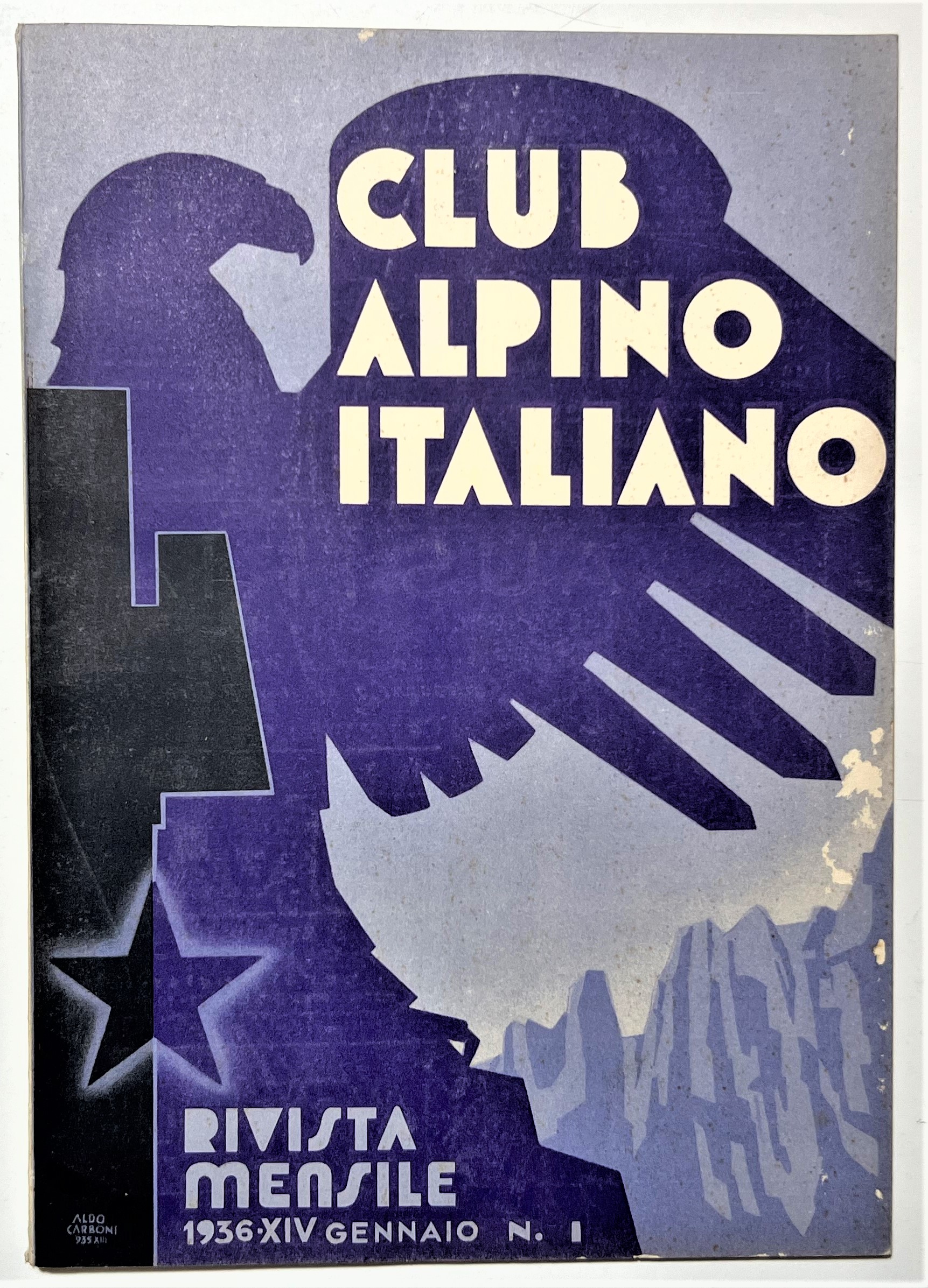 Rivista Mensile - Club Alpino Italiano N. 1 - 1936