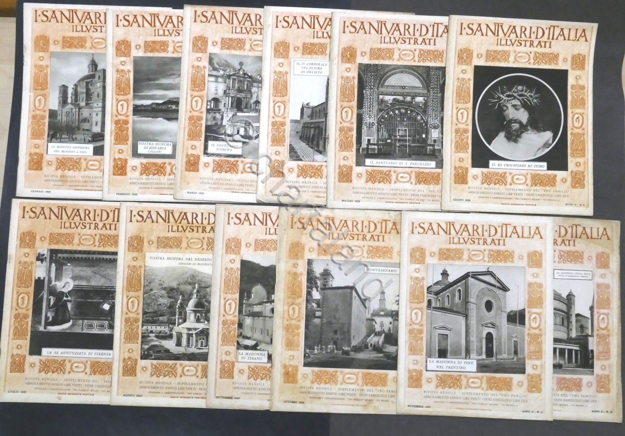 Rivista mensile - I Santuari d'Italia - Anno II completo …
