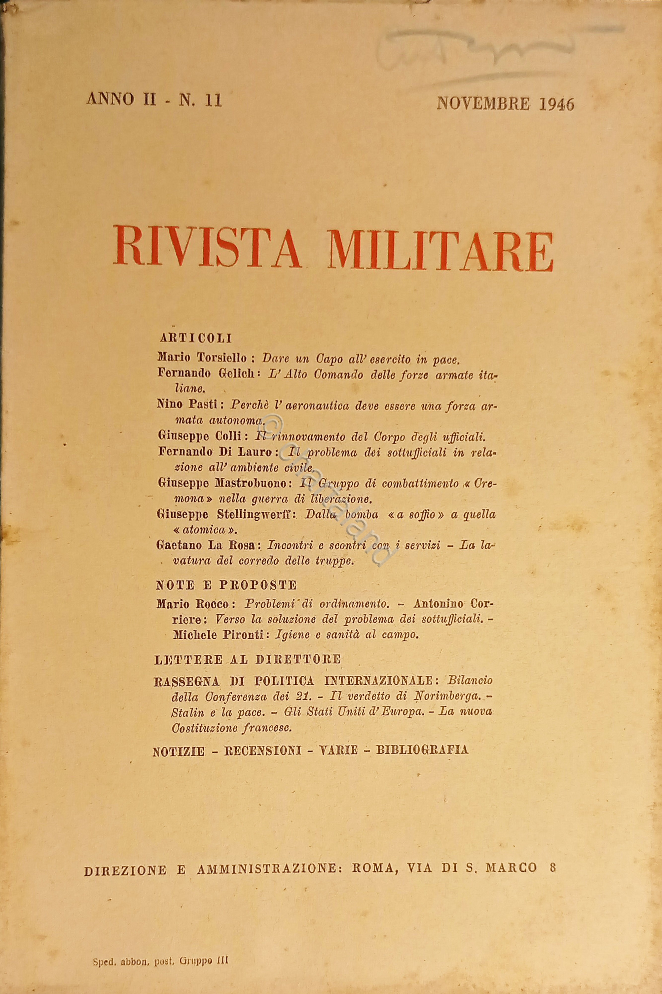 Rivista Militare - Anno II - N. 11 - Novembre …