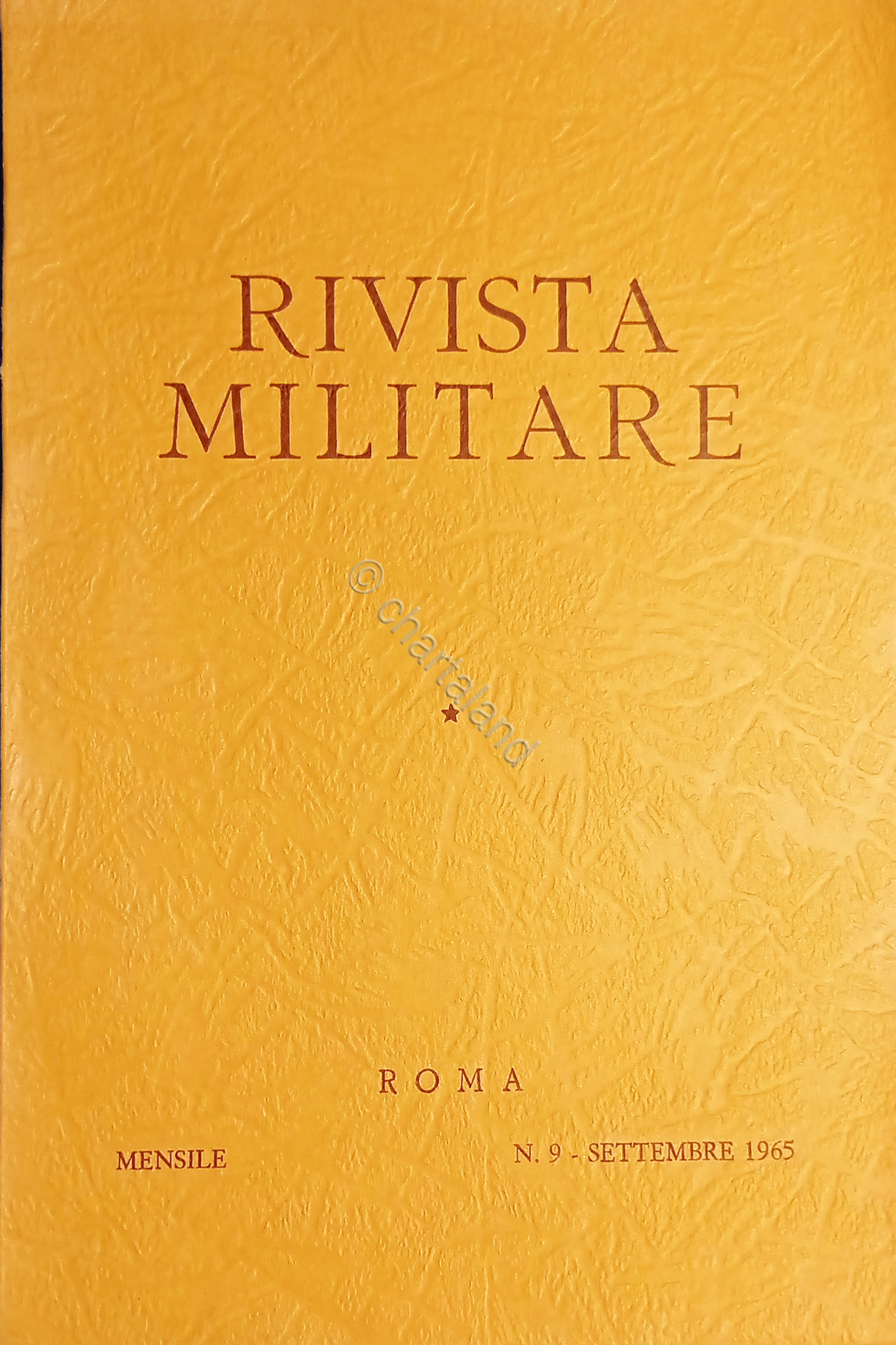 Rivista Militare - Anno XXI - N. 9 - Settembre …