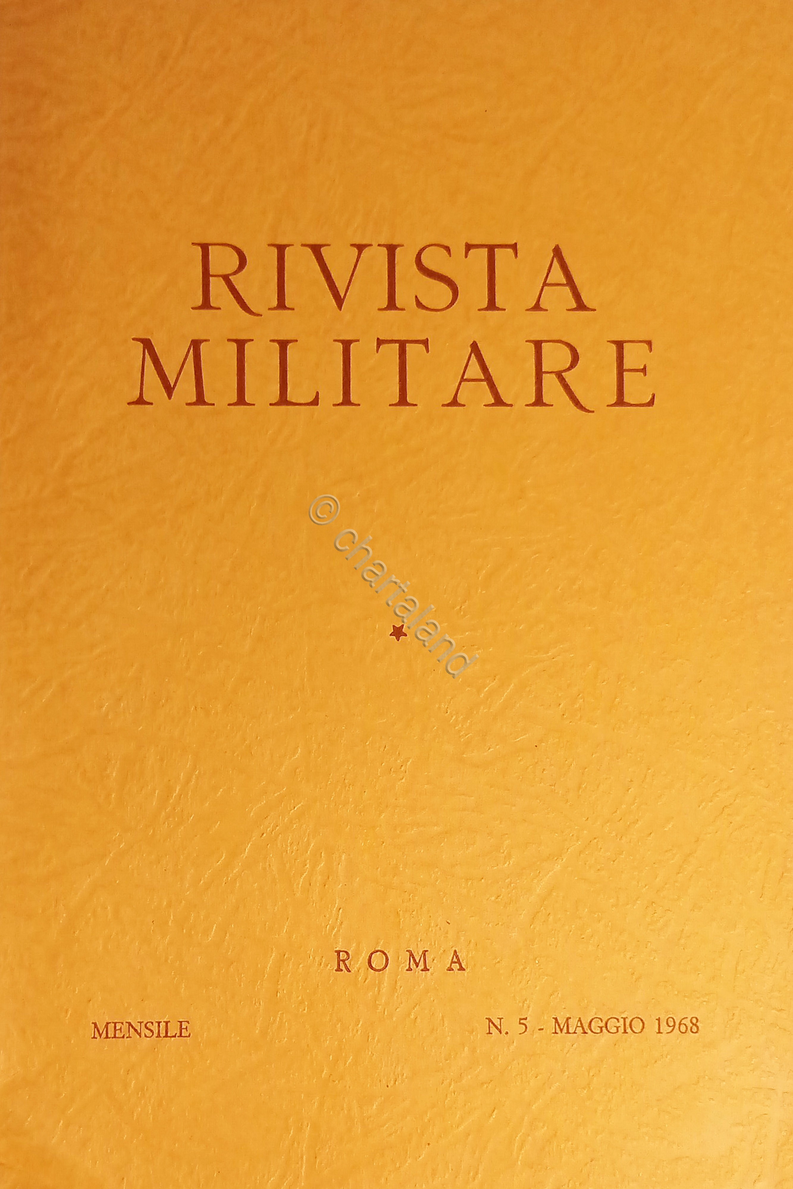 Rivista Militare - Anno XXIV - N. 5 - Maggio …