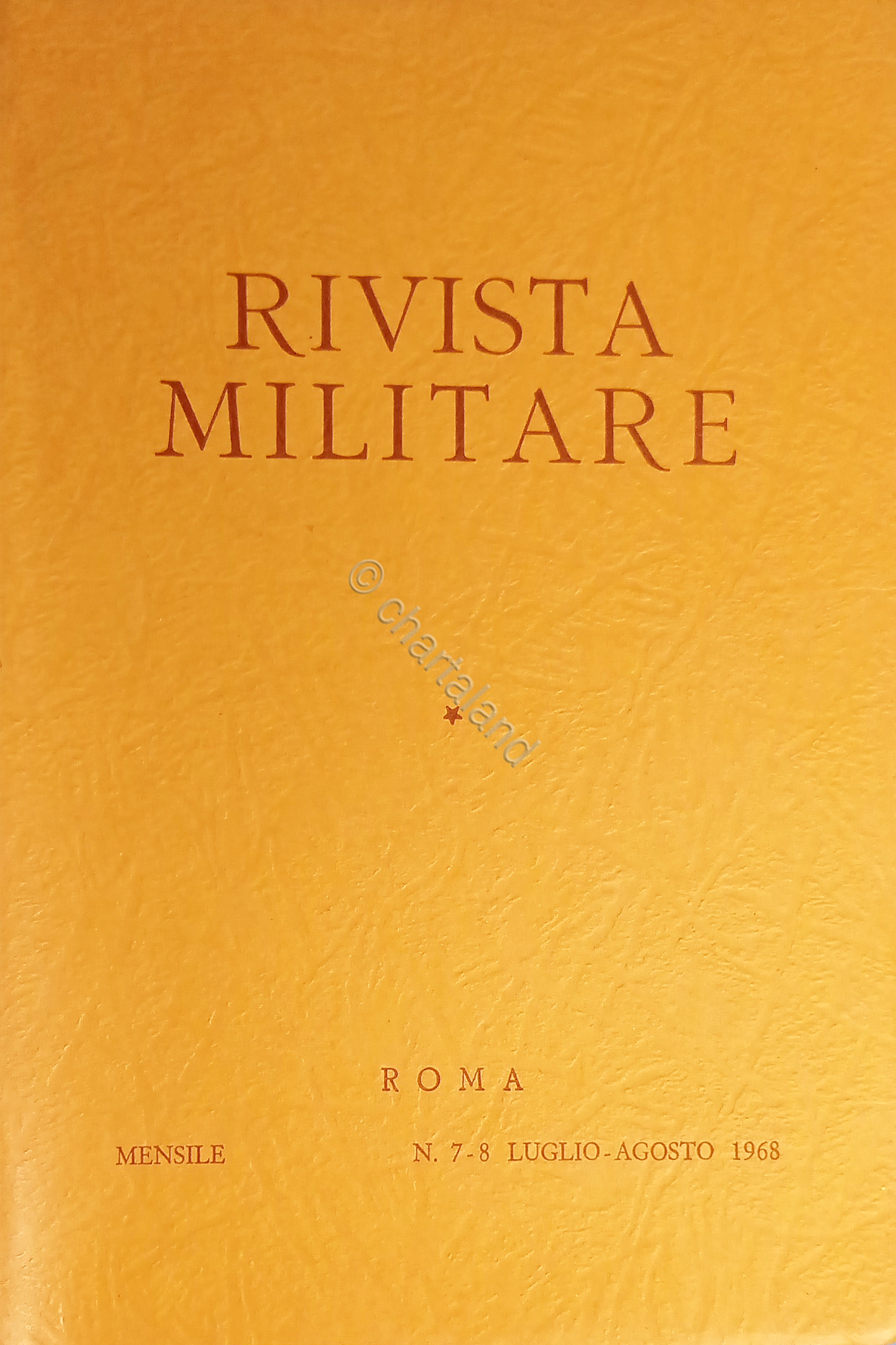 Rivista Militare - Anno XXIV - N. 7-8 Luglio - …