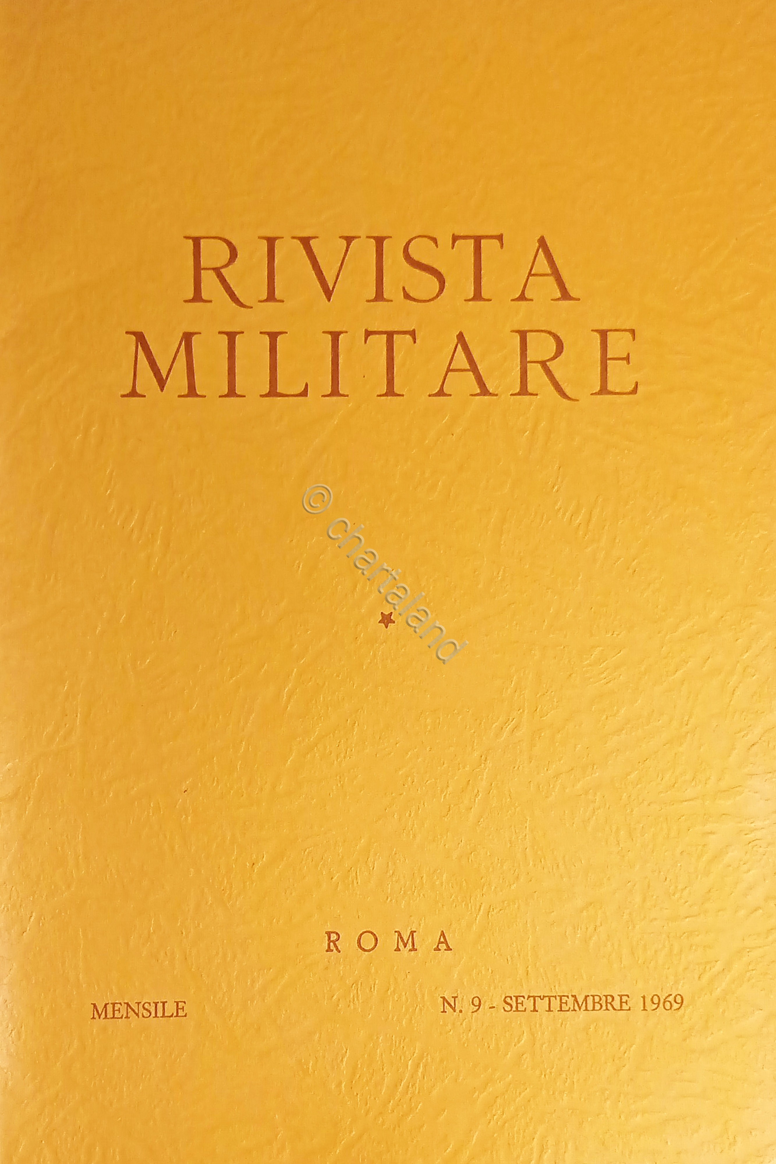 Rivista Militare - Anno XXV - N. 9 - Settembre …