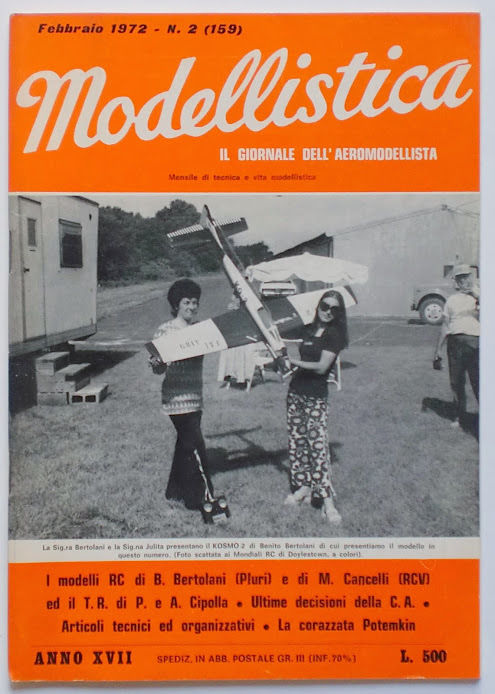 Rivista Modellistica modellismo Giornale aeromodellista n° 2 - 1972