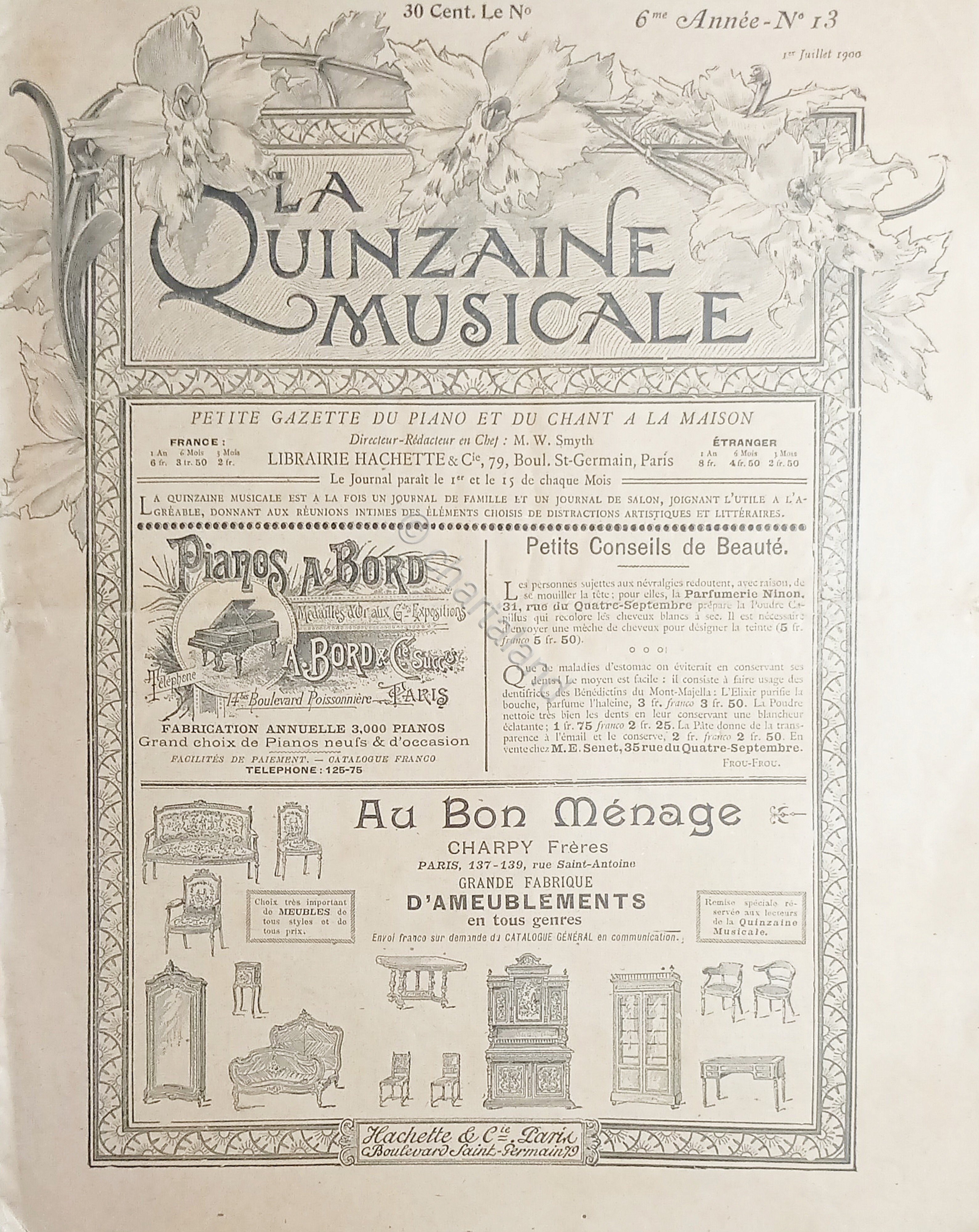 Rivista Musica Spartiti - Quinzaine Musicale N. 13 - 1 …